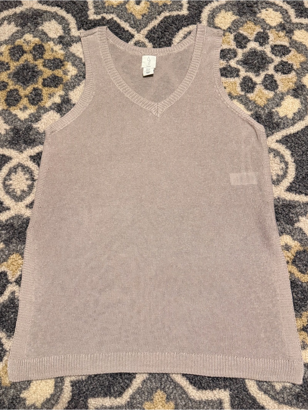 JOIE Knit Sleeveless Tunic V-Neck Tank Shirt Top | Size M